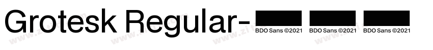Grotesk Regular字体转换